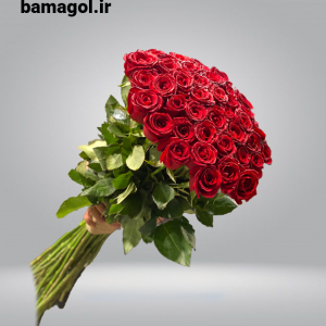 دسته گل رز  هلندی 80 شاخه کیفیت A